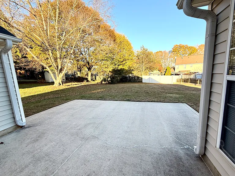 Extended patio w/evening shade perfect for having dinner or relaxing in the shade