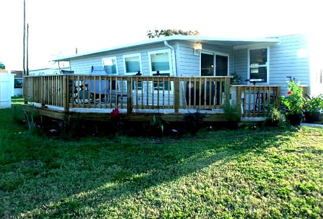 Front view of water