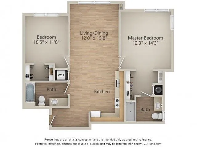 Floor plan 2x2M