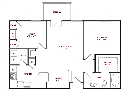 Floor plan Melrose