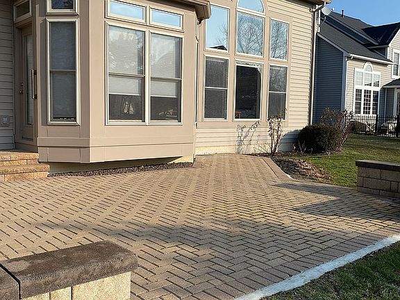 Brick paver patio