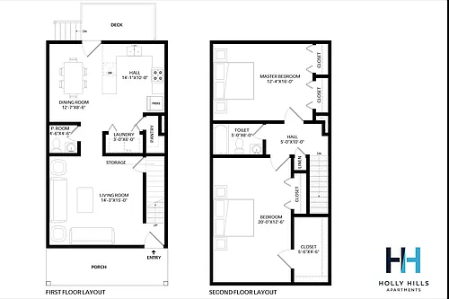 Floor plan 2X2 B