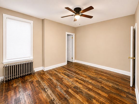 Master bedroom with adjoining bathroom