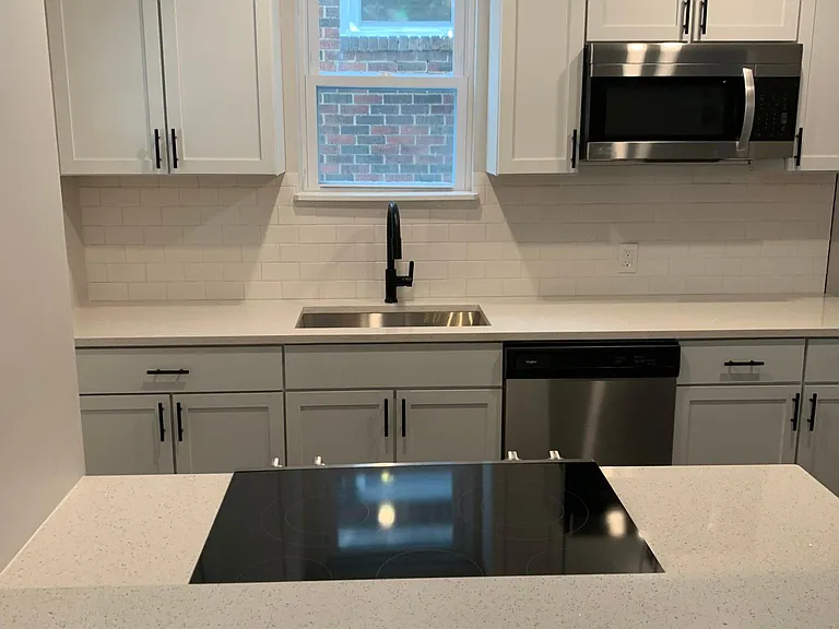 Open Kitchen with quartz countertops