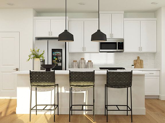 Virtually staged photo of kitchen