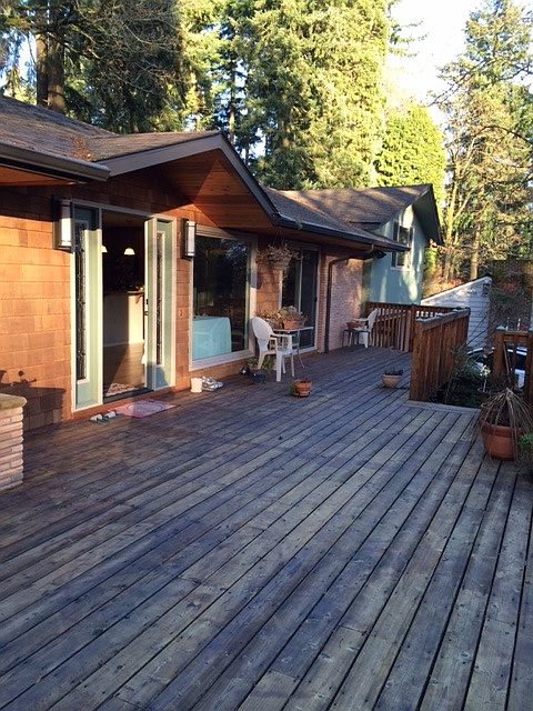 Front deck and entry