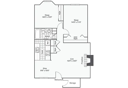 Floor plan B1
