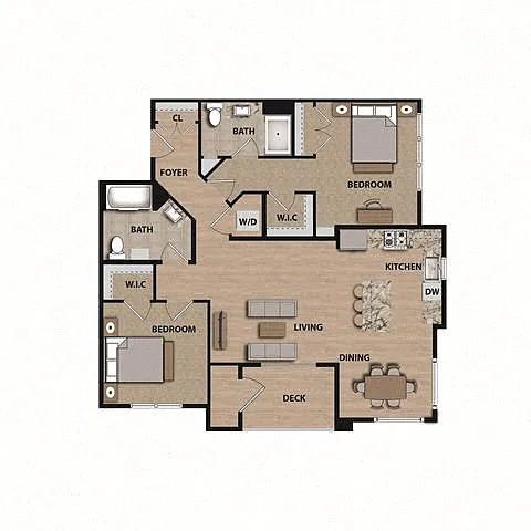 Floor plan A-2E