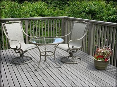 Sunny deck with territorial view