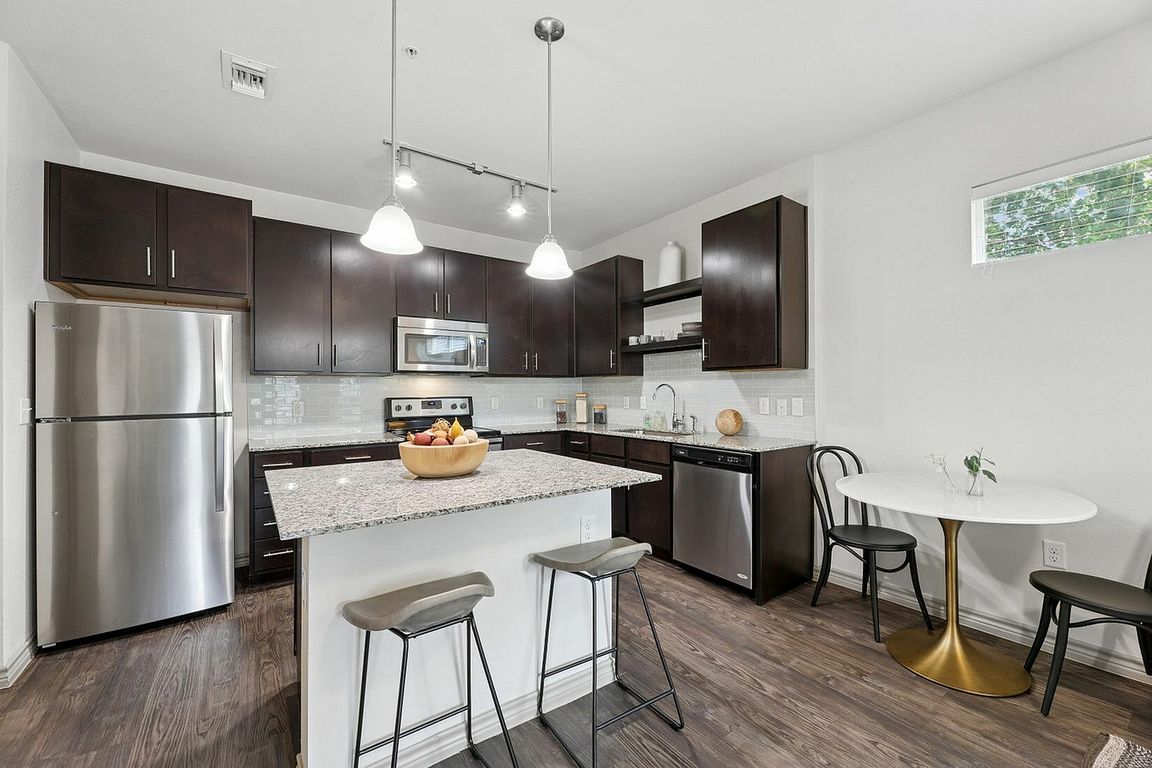Spacious and modern kitchen with ample storage