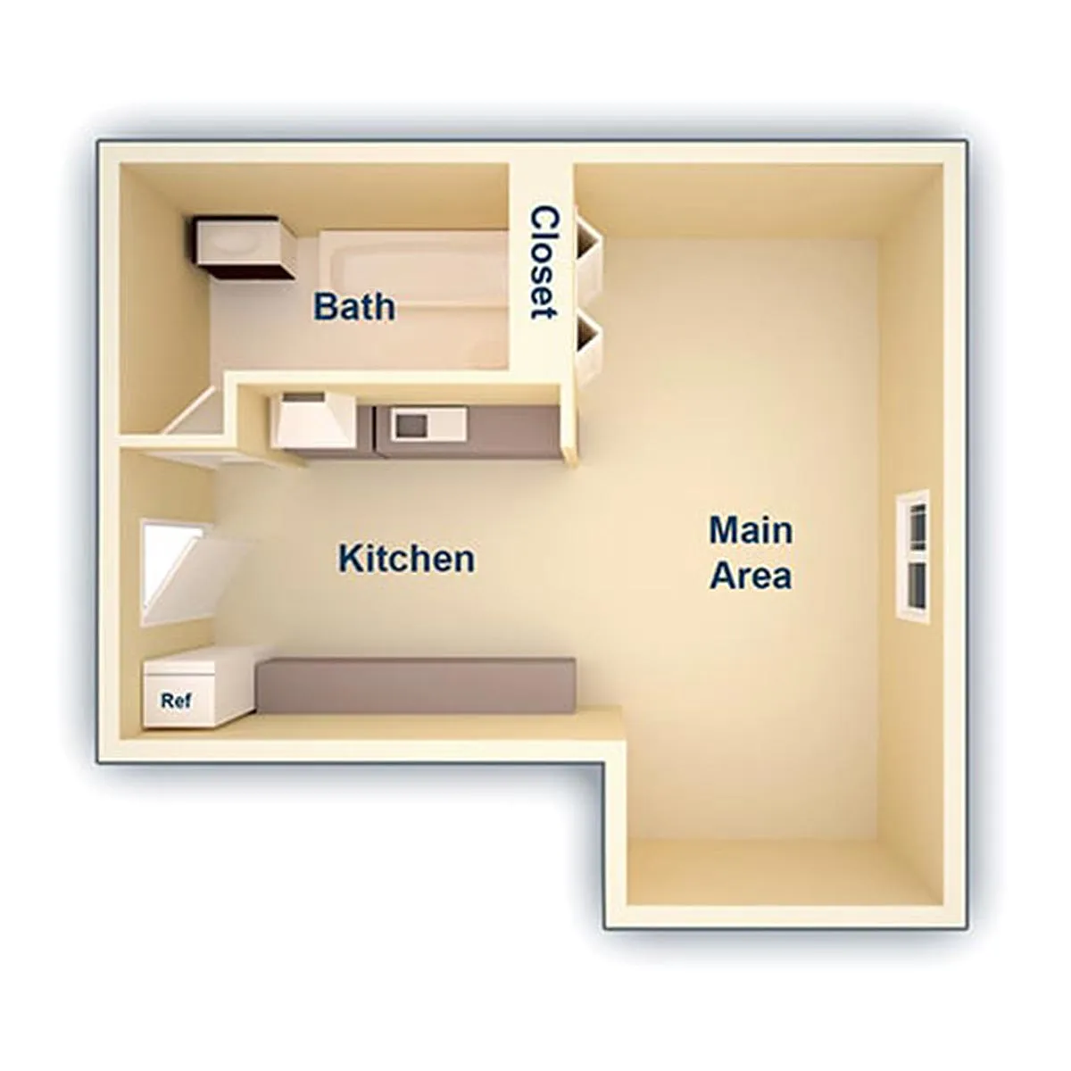 Floor plan Studio