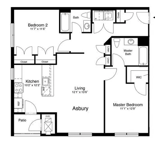 Floor plan Asbury