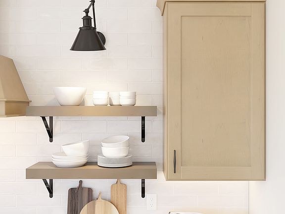Beautiful tile backsplash in kitchen
