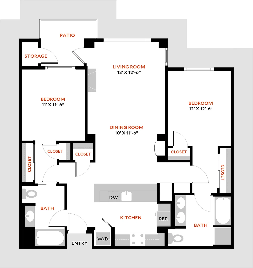 Floor plan Plan 2E