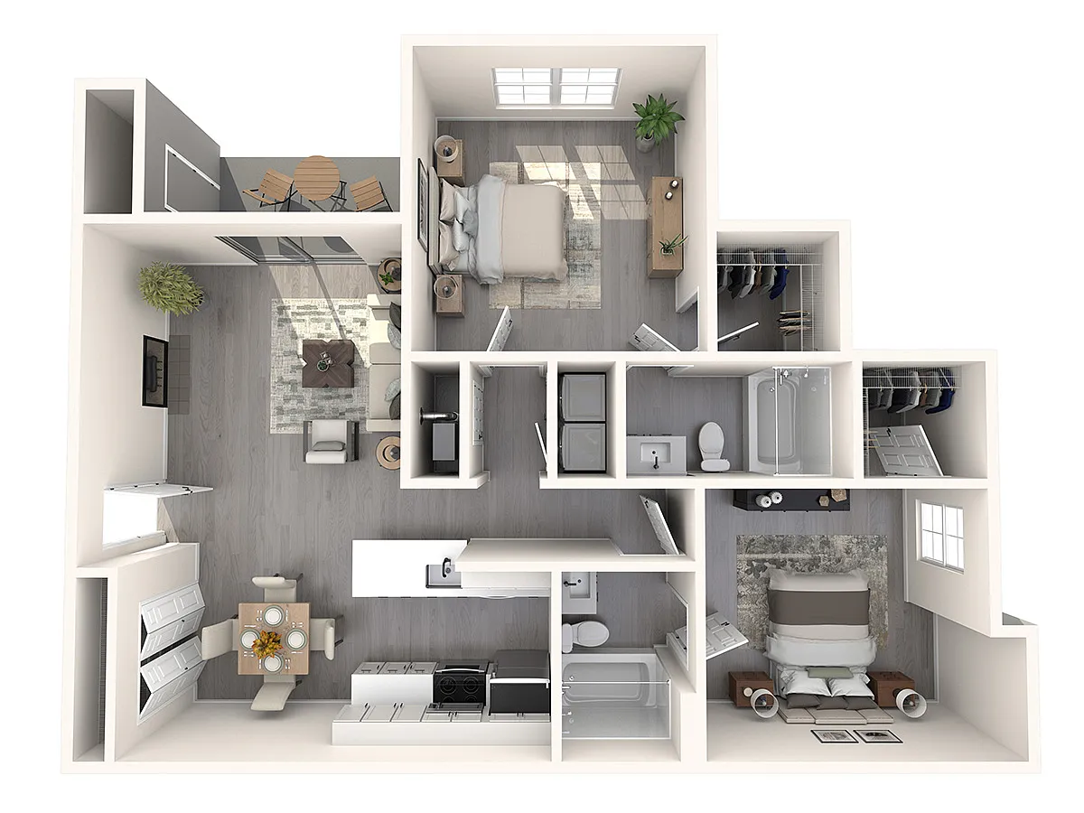 Floor plan The Palmer - Deck
