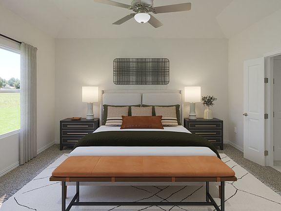 Downstairs primary suite offers privacy and tranquility