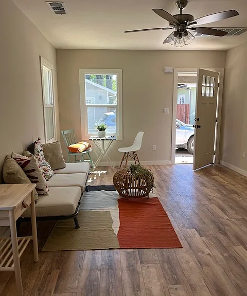 Welcome to 2710 39th St. Enter into this beautiful living space with natural lighting from three windows, wood laminate flooring, cool and comfortable with central heat and air, new dual pane windows and ceiling fan.