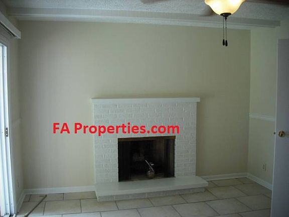 Dining area fireplace