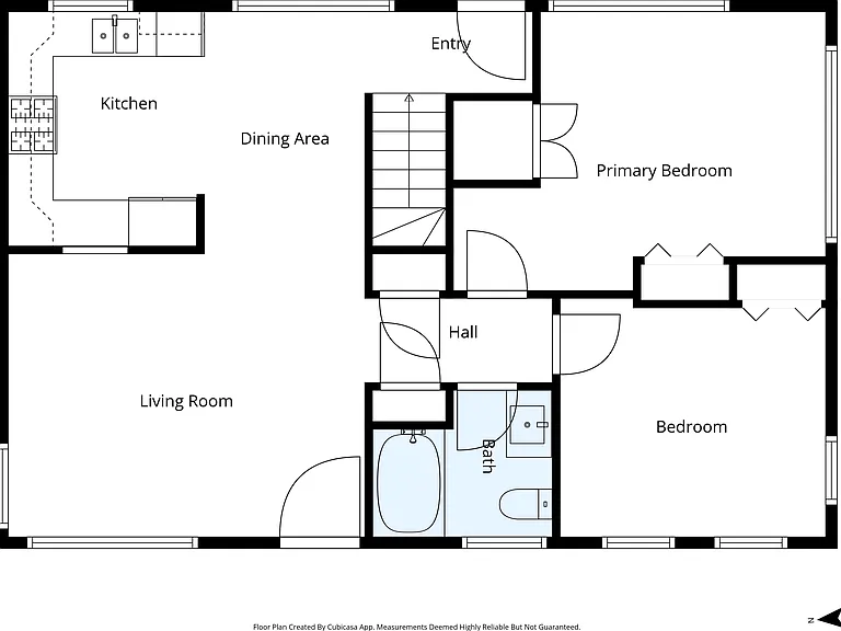 Second level floor plan