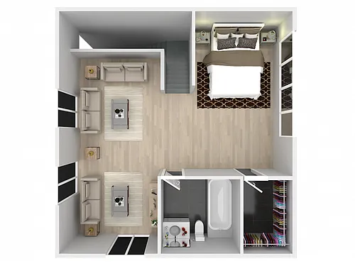 Floor plan 1X1