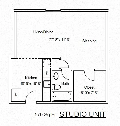 Floor plan Studio