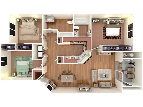 Floor plan 3x2U