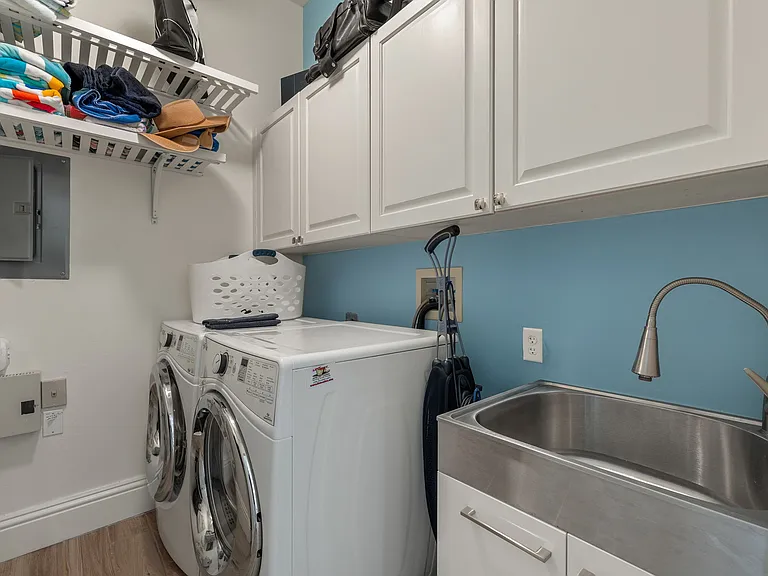 laundryroom with new appliances