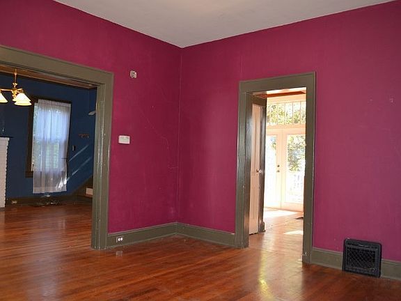 The large, light-filled dining room