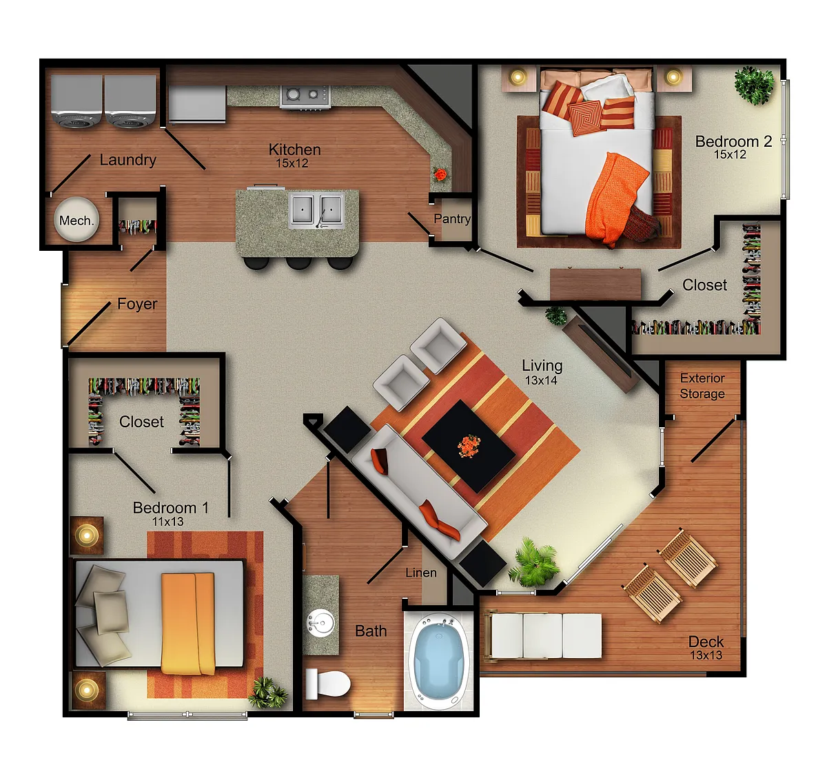 Floor plan B1 Escher