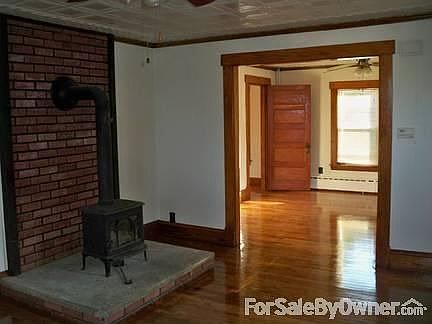 Dining room all original tin ceilings
						:
						original tin ceiling throughout downstairs hardwood floors throughout home