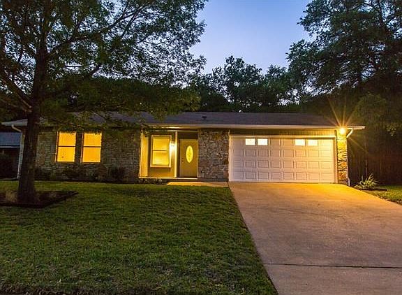 Front yard at twilight