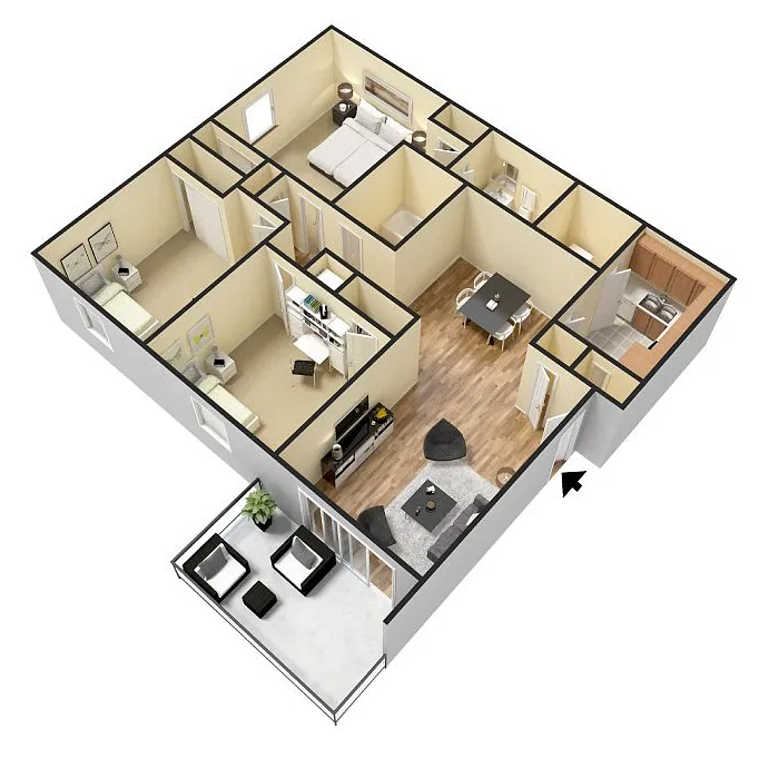 Floor plan C1 Garden