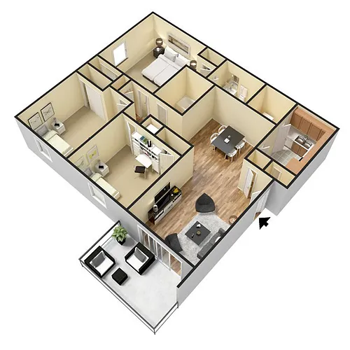 Floor plan C1 Garden