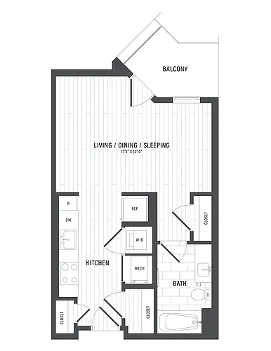 Floor plan Studio-A2.1
