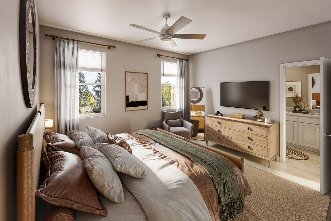 Rooms that work hard and wind down well.