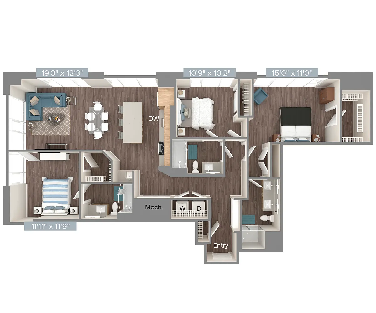 Floor plan C1-1512sf-2
