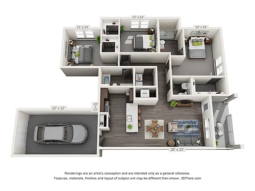 Floor plan 3A