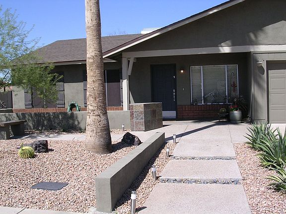 New landscaping and courtyard