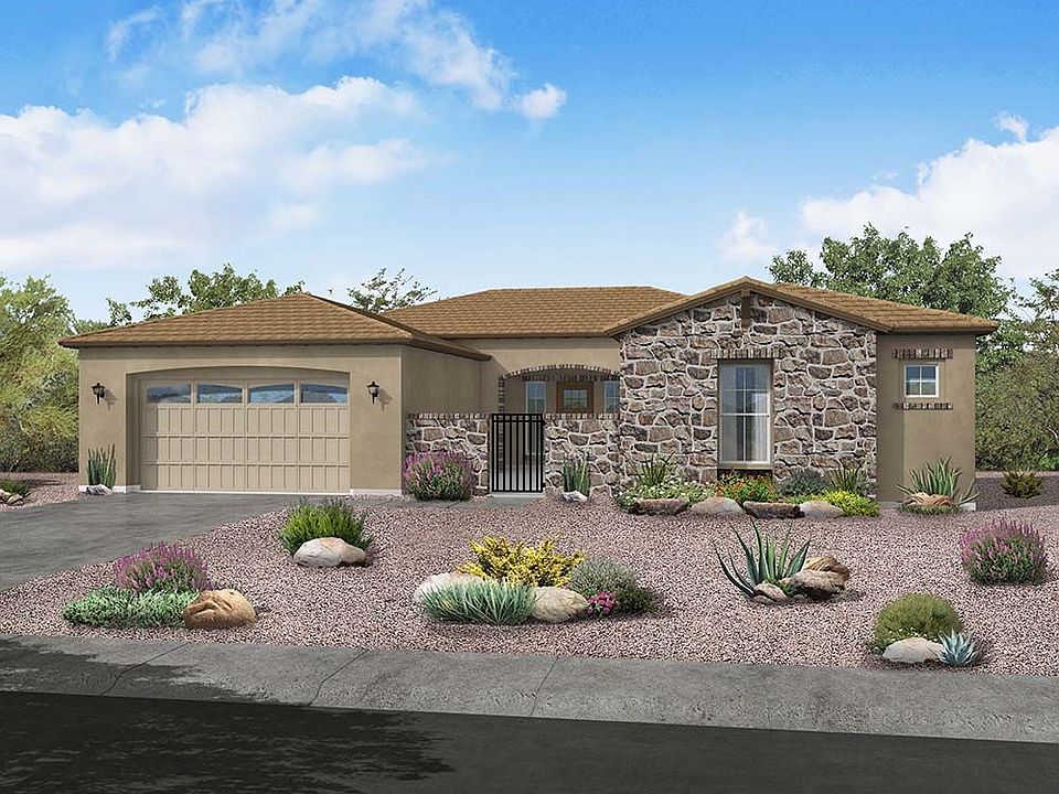 Hacienda exterior elevation rendering Carina floor plan by William Ryan Homes Phoenix