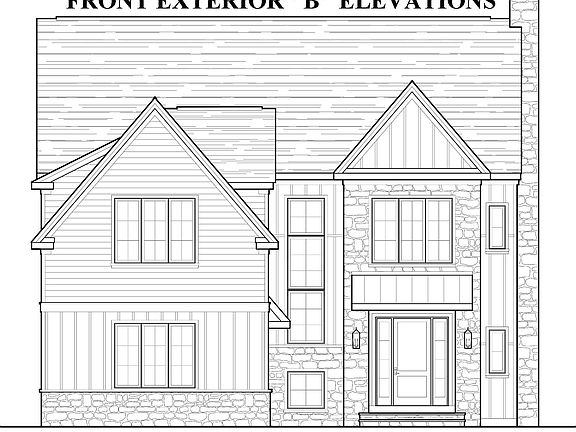 EXTERIOR B FRONT ELEVATION