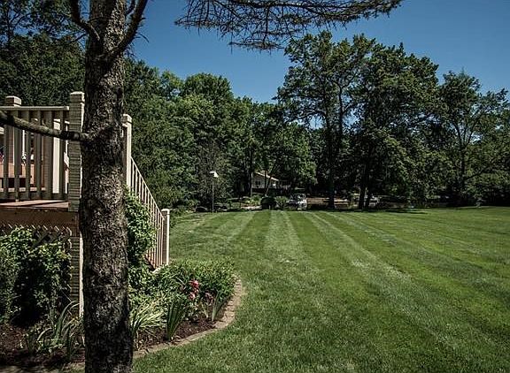 VIEW OF BACK YARD TOWARDS WATER...