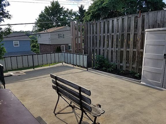 Patio above garage