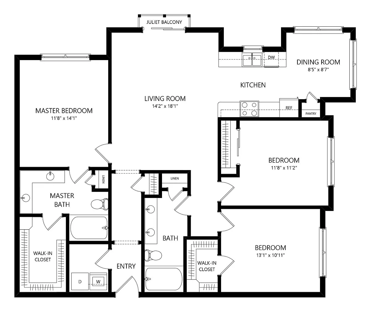 Floor plan A-E1S
