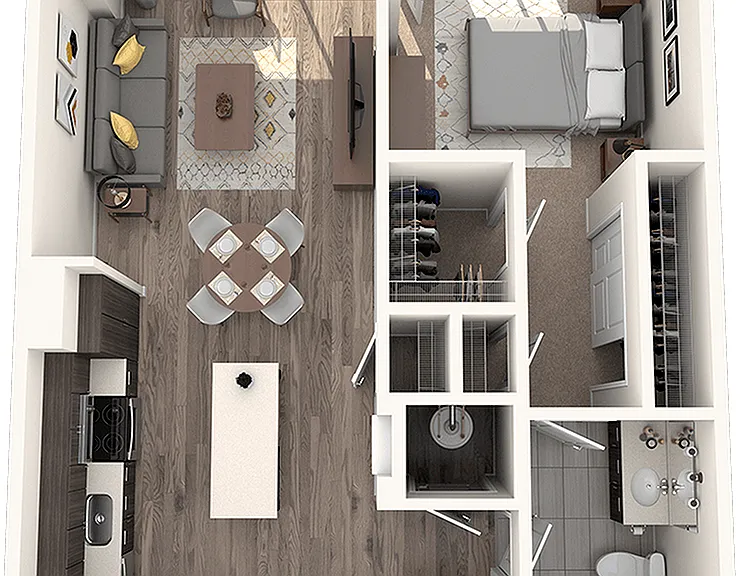 A6a 1 Bedroom, 1 Bathroom A6a 1 Bedroom, 1 Bathroom