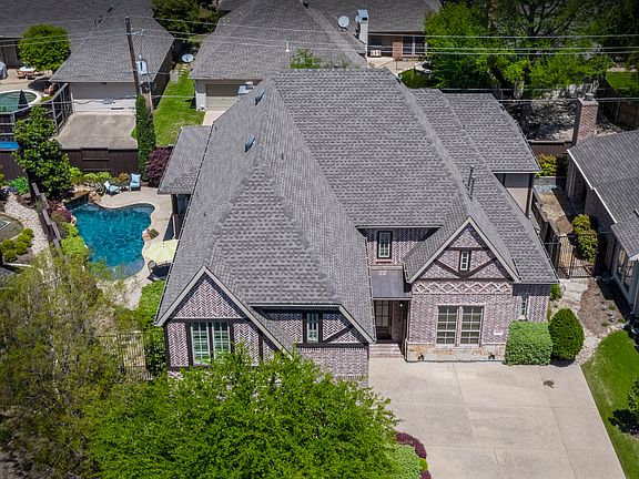 Aerial View of Home & Pool