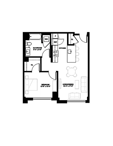 Floor plan 1B