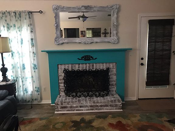 Living room fireplace