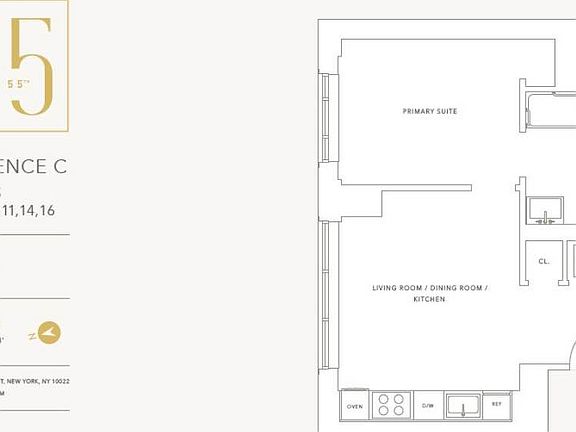 2nd image of 115 E 55th St #3E