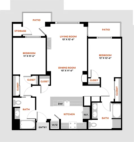 Floor plan Plan 2H
