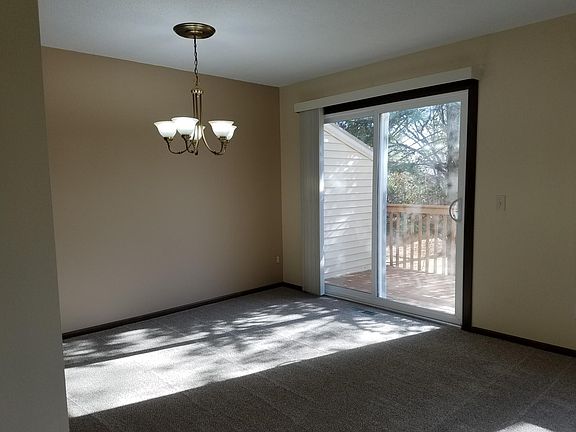 Deck off dining room.